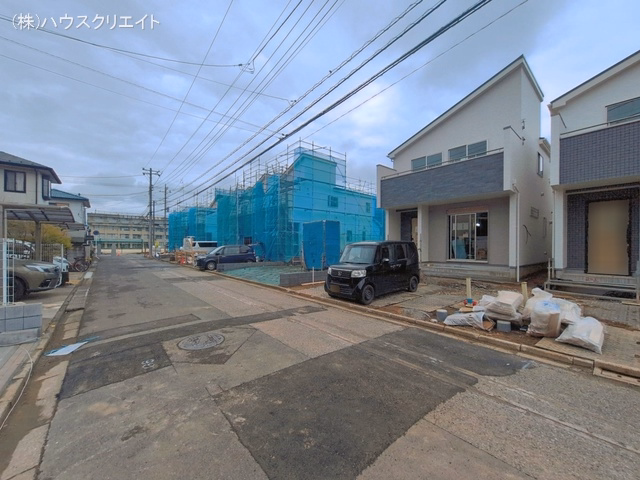千葉県松戸市新松戸６丁目の新築戸建て外構写真 2026年3月31日撮影