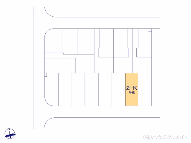 千葉県松戸市新松戸６丁目の新築戸建て全体区画図 ※図面と異なる場合は現況を優先