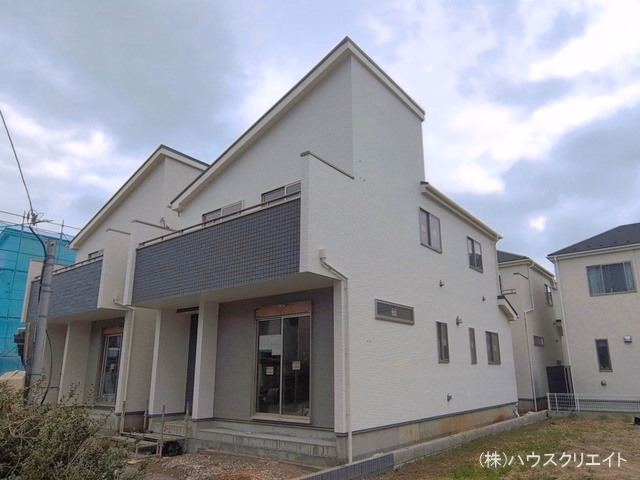 千葉県松戸市新松戸6丁目の新築戸建て外構写真 2026年3月31日撮影
