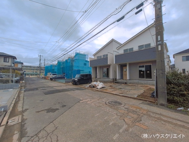千葉県松戸市新松戸6丁目の新築戸建て外構写真 2026年3月31日撮影