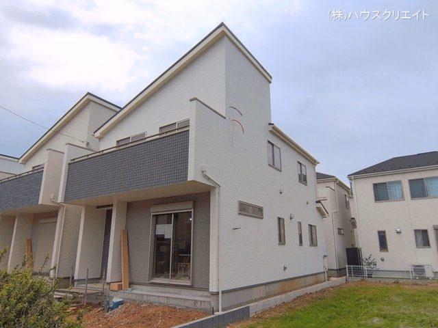 千葉県松戸市新松戸6丁目の新築戸建て外構写真 2026年4月21日撮影