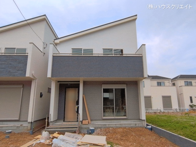 千葉県松戸市新松戸6丁目の新築戸建て外構写真 2026年4月21日撮影