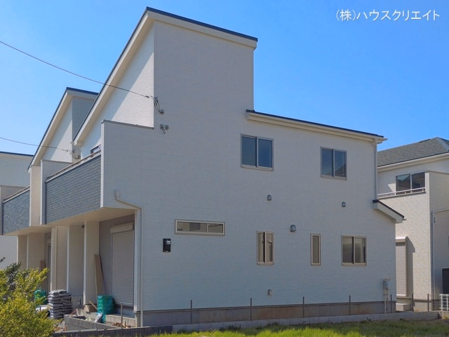 千葉県松戸市新松戸6丁目の新築戸建て外構写真 2026年5月17日撮影