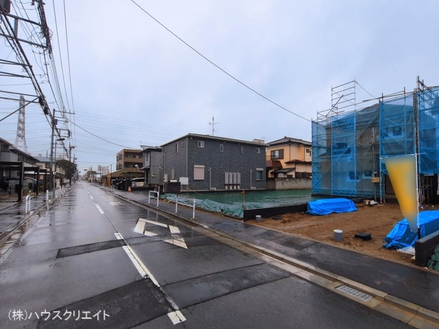千葉県松戸市新松戸6丁目の新築戸建て上棟写真 2026年3月2日撮影