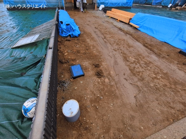 千葉県松戸市新松戸6丁目の新築戸建て上棟写真 2026年3月2日撮影