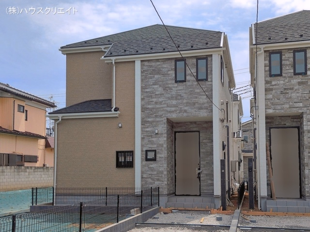 千葉県松戸市新松戸6丁目の新築戸建て外構写真 2026年4月21日撮影