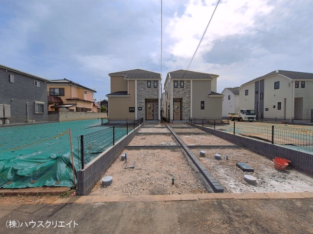 千葉県松戸市新松戸6丁目の新築戸建て外構写真 2026年4月21日撮影