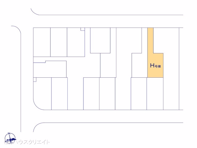 千葉県松戸市新松戸6丁目の新築戸建て全体区画図 ※図面と異なる場合は現況を優先