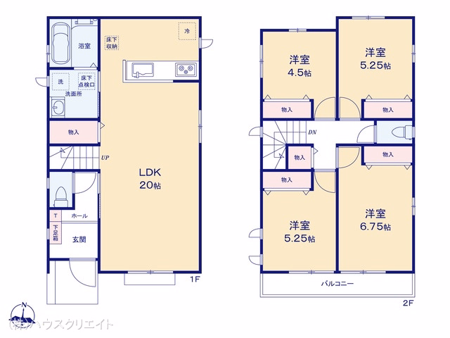 松戸市小金原7丁目（戸建）B 間取図