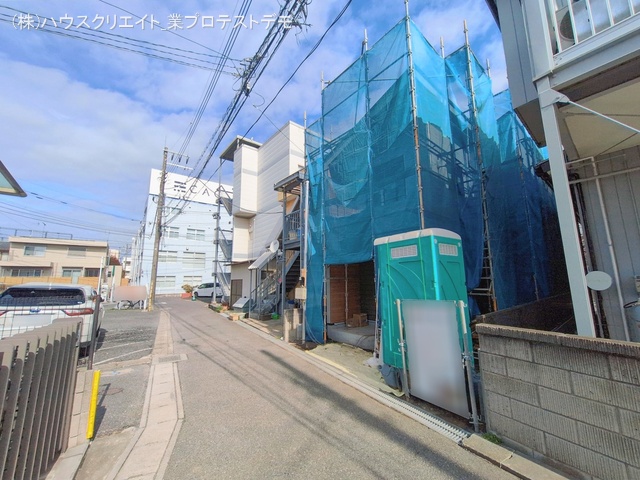 千葉県流山市東初石２丁目の新築戸建てシート写真 2026年2月9日撮影