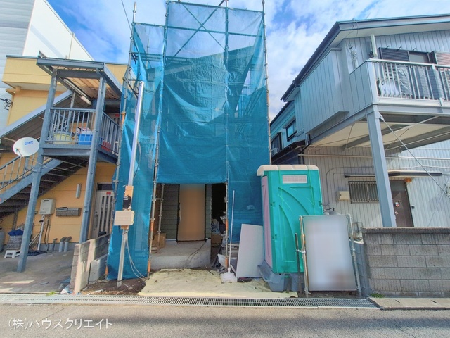 千葉県流山市東初石2丁目の新築戸建てシート写真 2026年2月9日撮影