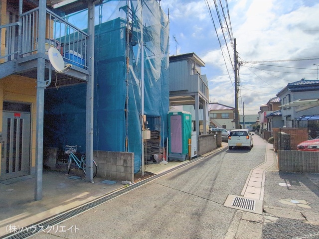 千葉県流山市東初石2丁目の新築戸建てシート写真 2026年2月9日撮影