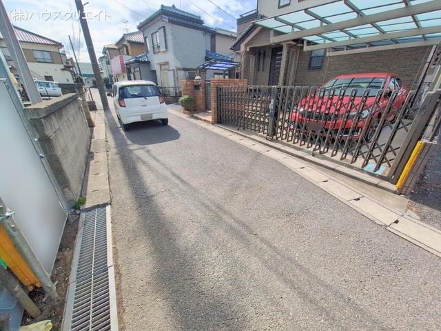 千葉県流山市東初石2丁目の新築戸建てシート写真 2026年2月9日撮影