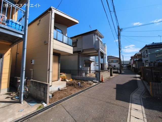 千葉県流山市東初石2丁目の新築戸建て外構写真 2026年3月8日撮影