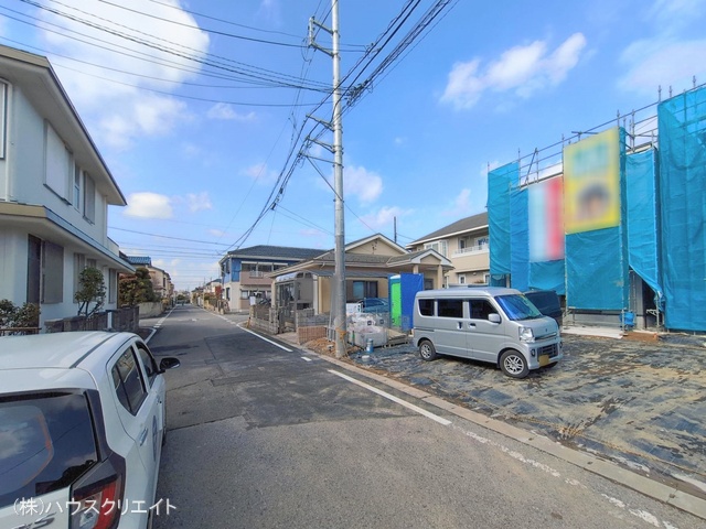 千葉県松戸市新松戸南2丁目の新築戸建てシート写真 2026年2月17日撮影