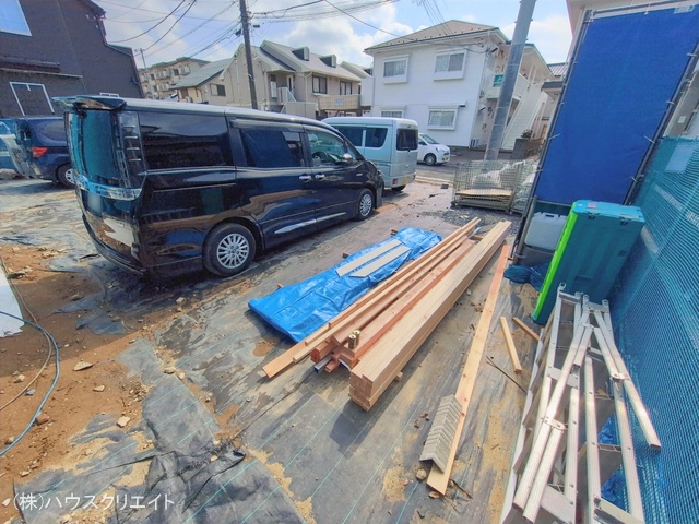 千葉県松戸市新松戸南2丁目の新築戸建てシート写真 2026年2月17日撮影