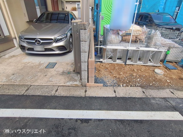 千葉県松戸市新松戸南2丁目の新築戸建てシート写真 2026年2月17日撮影