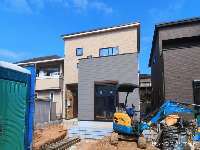 千葉県松戸市新松戸南2丁目の新築戸建て外構写真 2026年3月8日撮影