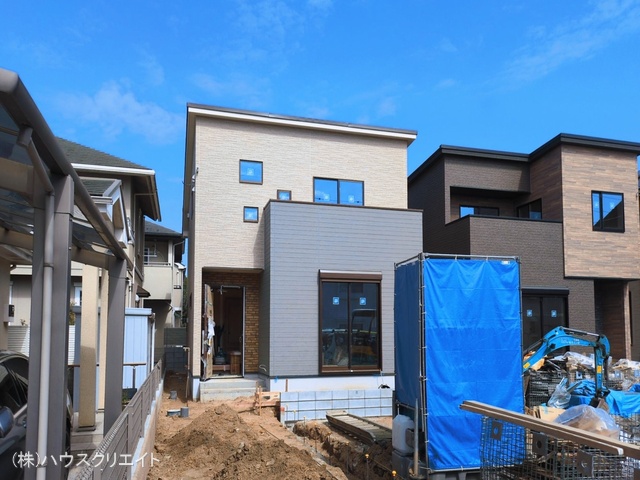 千葉県松戸市新松戸南2丁目の新築戸建て外構写真 2026年3月8日撮影