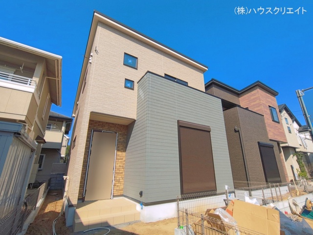 千葉県松戸市新松戸南2丁目の新築戸建て外構写真 2026年3月23日撮影