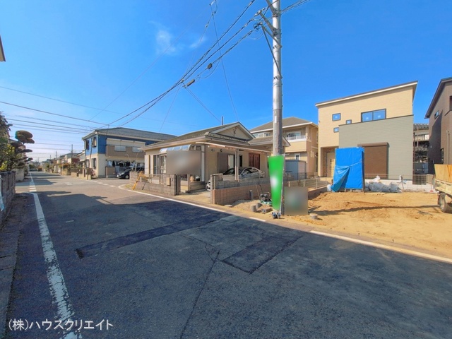 千葉県松戸市新松戸南2丁目の新築戸建て外構写真 2026年3月23日撮影