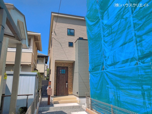 千葉県松戸市新松戸南2丁目の新築戸建て完成写真 2026年5月12日撮影
