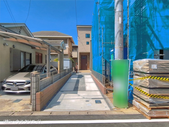 千葉県松戸市新松戸南2丁目の新築戸建て完成写真 2026年5月12日撮影