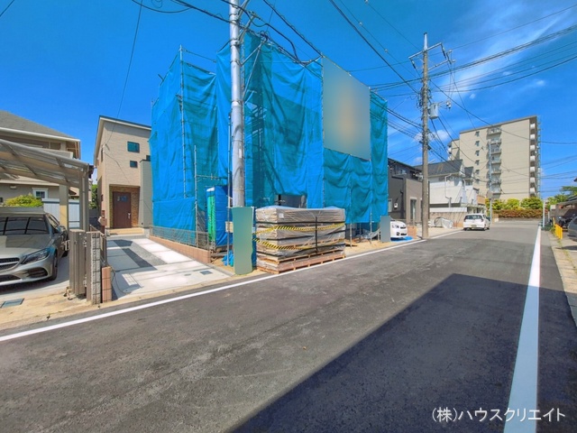 千葉県松戸市新松戸南2丁目の新築戸建て完成写真 2026年5月12日撮影