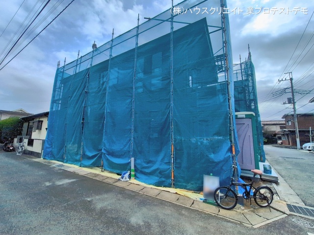 千葉県柏市西原１丁目の新築戸建てシート写真 2026年2月23日撮影