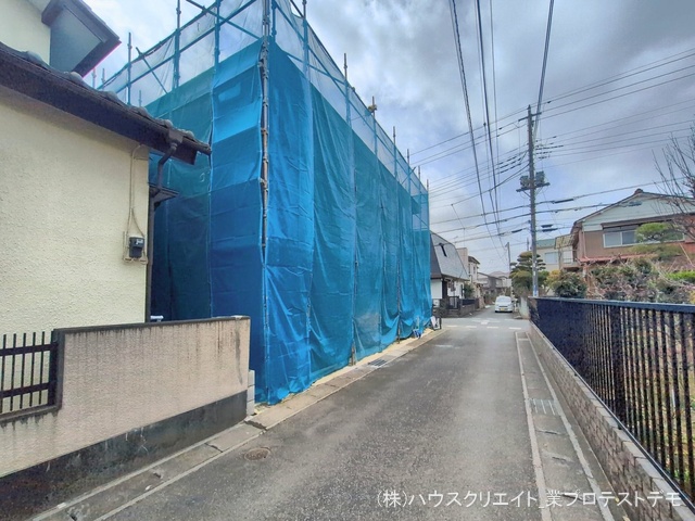 千葉県柏市西原１丁目の新築戸建てシート写真 2026年2月23日撮影