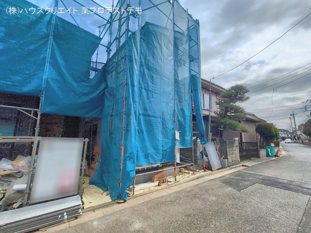千葉県柏市西原１丁目の新築戸建てシート写真 2026年2月23日撮影
