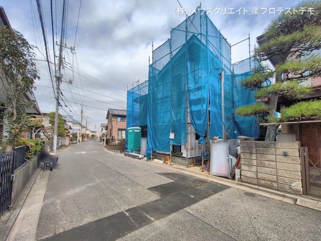 千葉県柏市西原１丁目の新築戸建てシート写真 2026年2月23日撮影