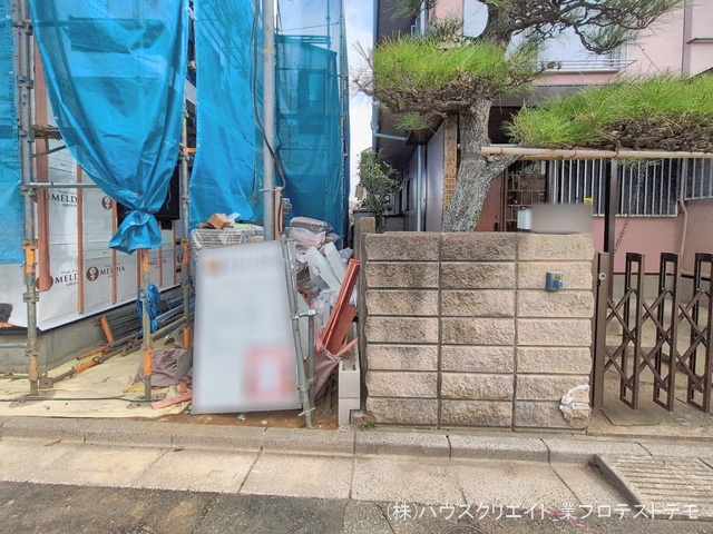 千葉県柏市西原１丁目の新築戸建てシート写真 2026年2月23日撮影