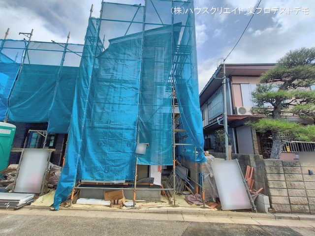 千葉県柏市西原１丁目の新築戸建てシート写真 2026年2月23日撮影