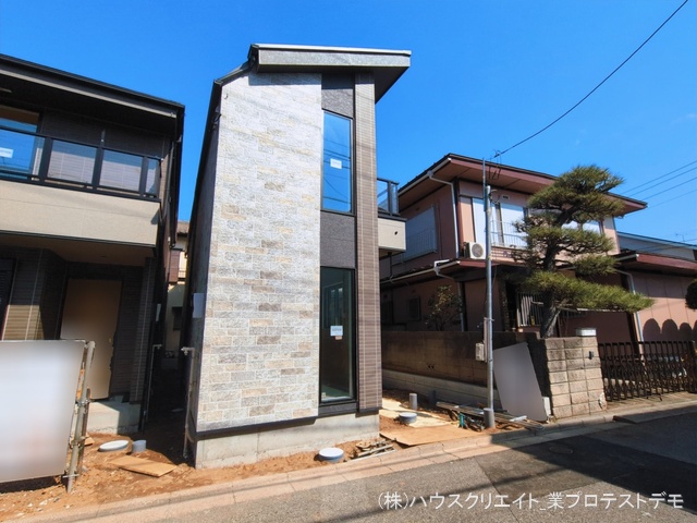 千葉県柏市西原１丁目の新築戸建て外構写真 2026年3月8日撮影