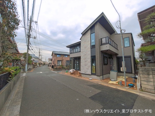 千葉県柏市西原１丁目の新築戸建て外構写真 2026年3月24日撮影
