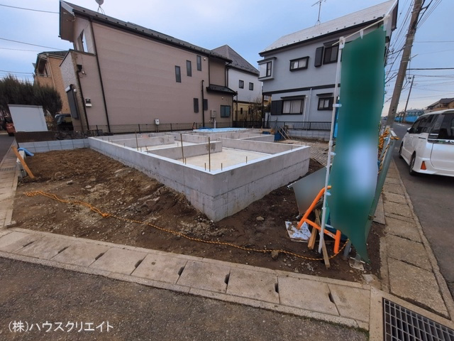 千葉県松戸市栄町8丁目の新築戸建て基礎写真 2026年3月1日撮影