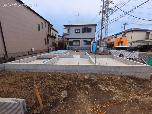 千葉県松戸市栄町8丁目の新築戸建て基礎写真 2026年3月1日撮影