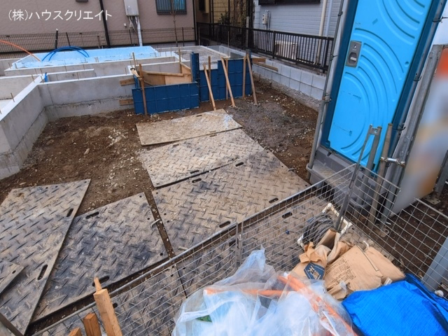 千葉県松戸市栄町8丁目の新築戸建て基礎写真 2026年3月1日撮影