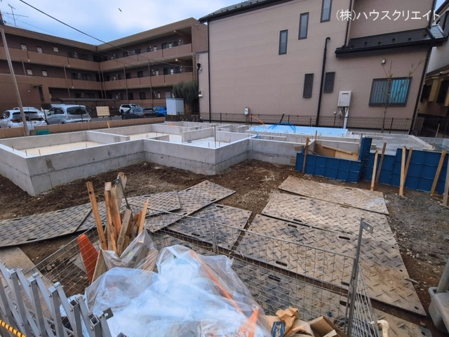千葉県松戸市栄町8丁目の新築戸建て基礎写真 2026年3月1日撮影