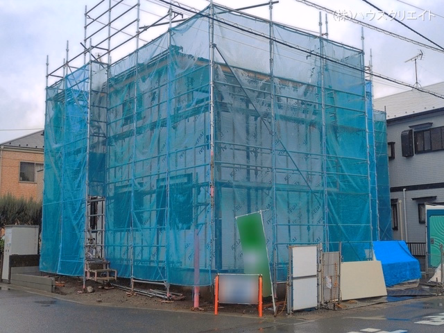 千葉県松戸市栄町8丁目の新築戸建てシート写真 2026年3月25日撮影