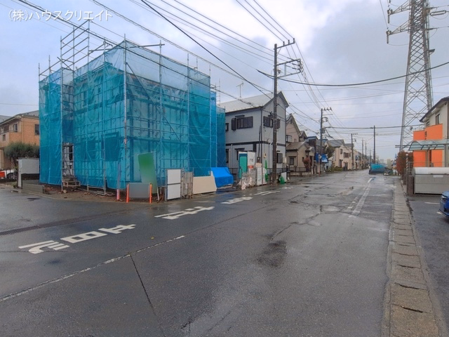 千葉県松戸市栄町8丁目の新築戸建てシート写真 2026年3月25日撮影