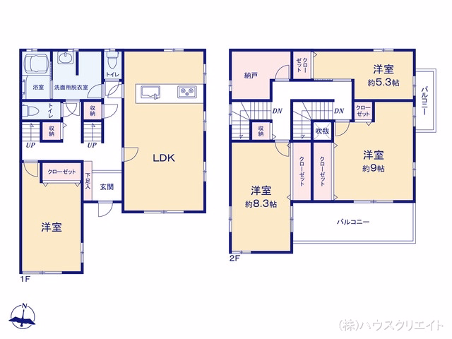 中古戸建て 柏市根戸505-1 間取図