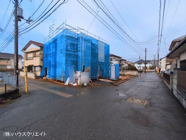 千葉県松戸市八ケ崎３丁目の新築戸建てシート写真 2026年3月9日撮影