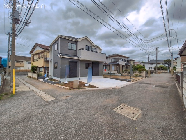 千葉県松戸市八ケ崎３丁目の新築戸建て完成写真 2026年5月27日撮影