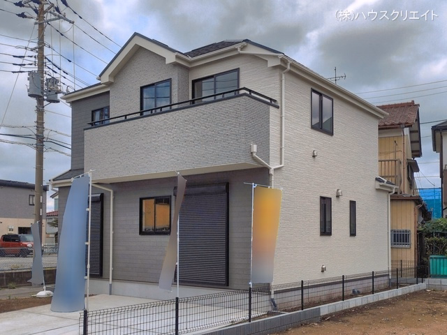 千葉県松戸市八ケ崎３丁目の新築戸建て完成写真 2026年5月27日撮影