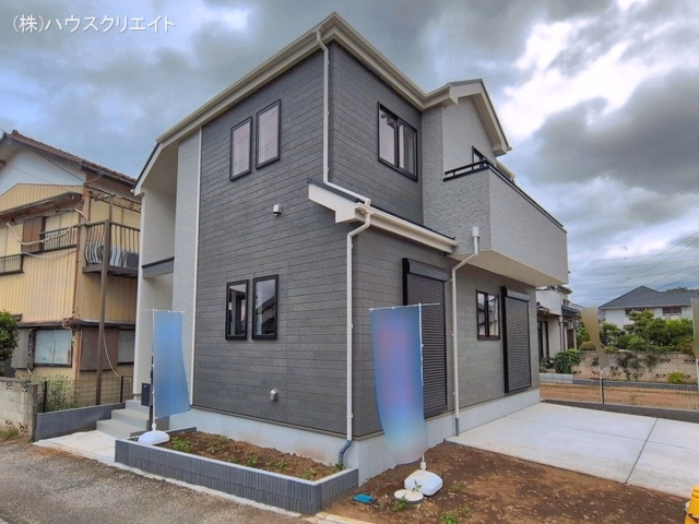 千葉県松戸市八ケ崎３丁目の新築戸建て完成写真 2026年5月27日撮影