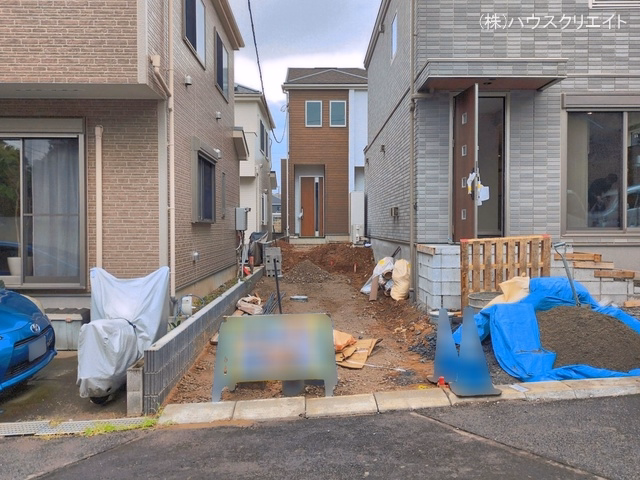 千葉県松戸市小金原８丁目の新築戸建て外構写真 2026年7月12日撮影