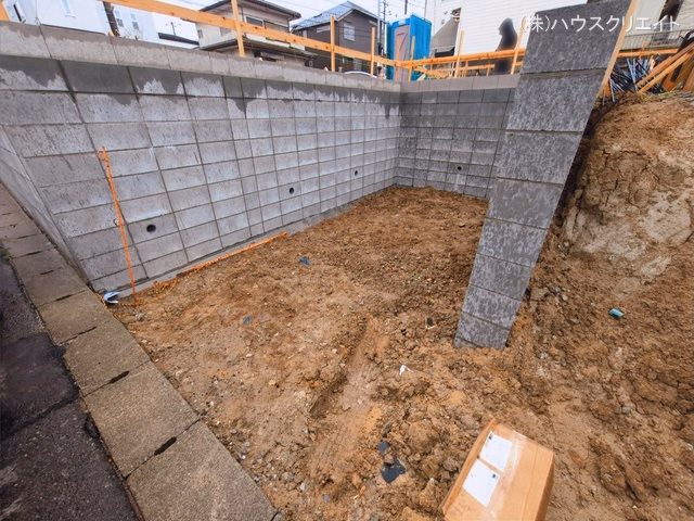 千葉県松戸市中金杉4丁目の新築戸建て基礎写真 2026年3月9日撮影