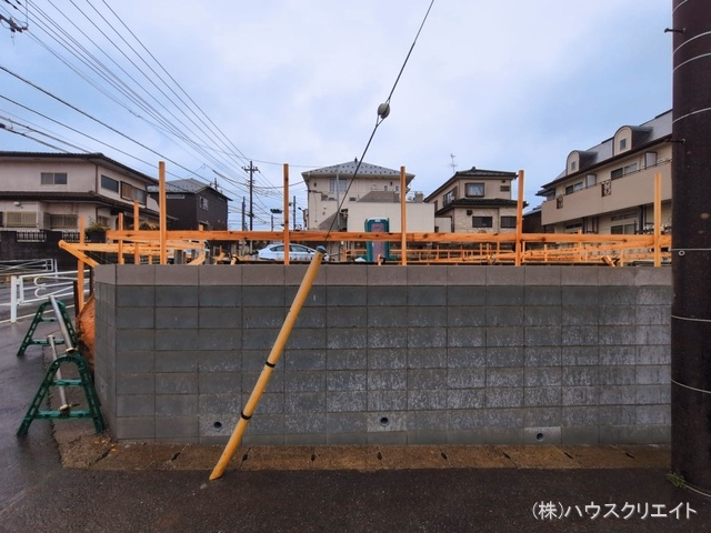 千葉県松戸市中金杉4丁目の新築戸建て基礎写真 2026年3月9日撮影